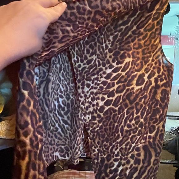 Lauren Leopard Print Open Back Tank - Picture 4 of 7